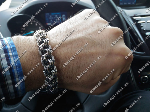 Браслет - Королевская мантия тройное плетение 40 гр.. Серебро 925